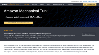 Screenshot Amazon mechanical turk