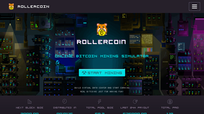 Screenshot Rollercoin - online bitcoin mining