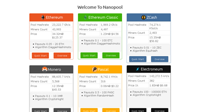 Screenshot Nano pool