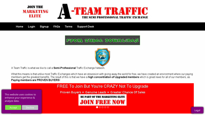 Screenshot A team traffic