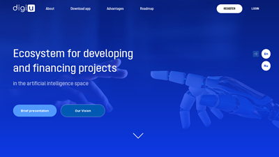Screenshot Digiu - Écosystème de développement et financement de projet