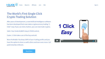 Screenshot 1 click trading system