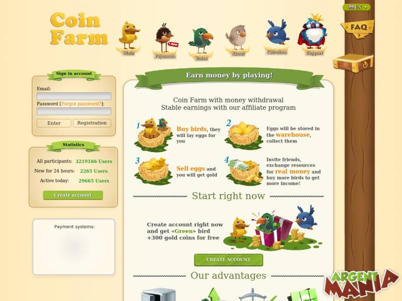 Screenshot Coin farm