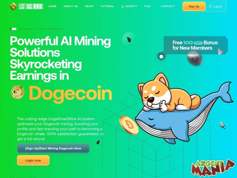 Screenshot Legitdogemining.com 