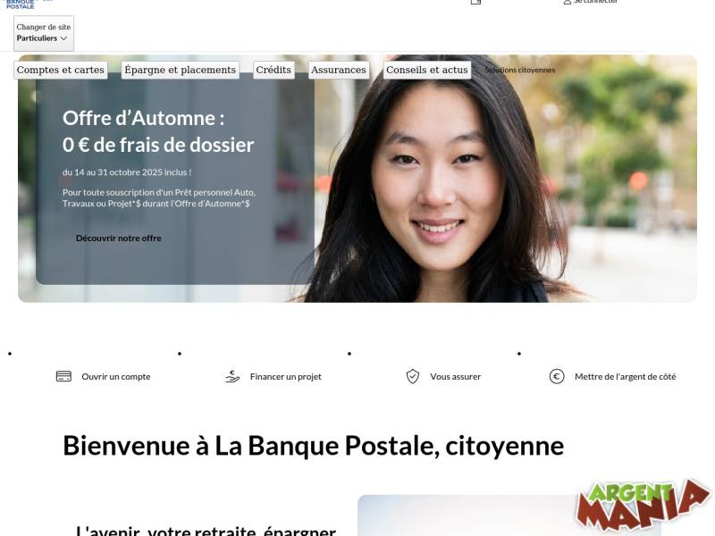 Screenshot La banque postale 