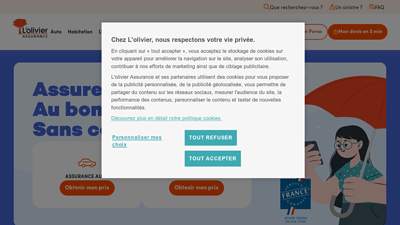 Screenshot L'olivier  Assurance
