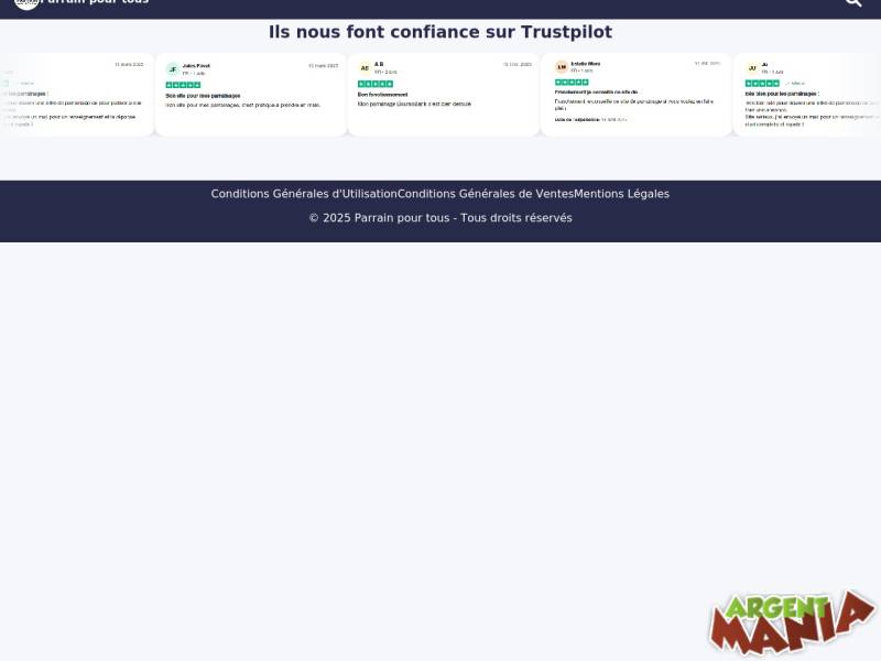 Screenshot Parrain pour tous 