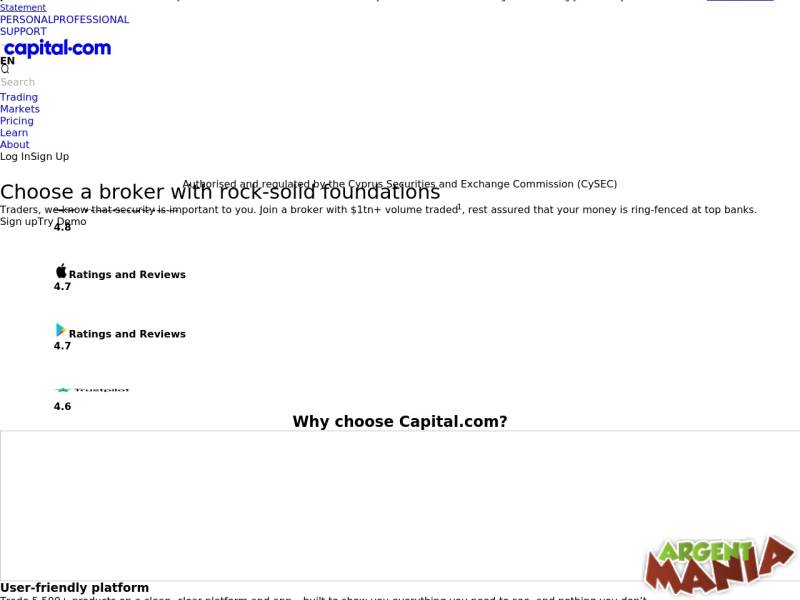 Screenshot Capital.com