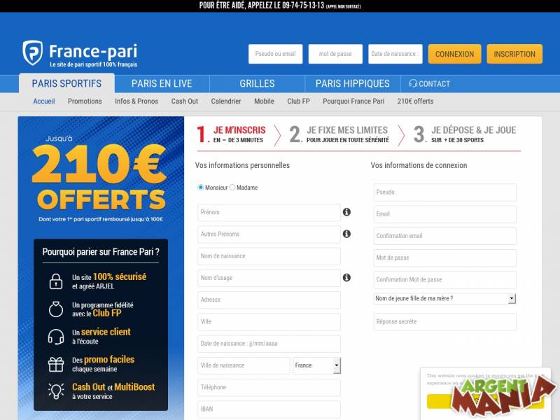 Screenshot France-Pari