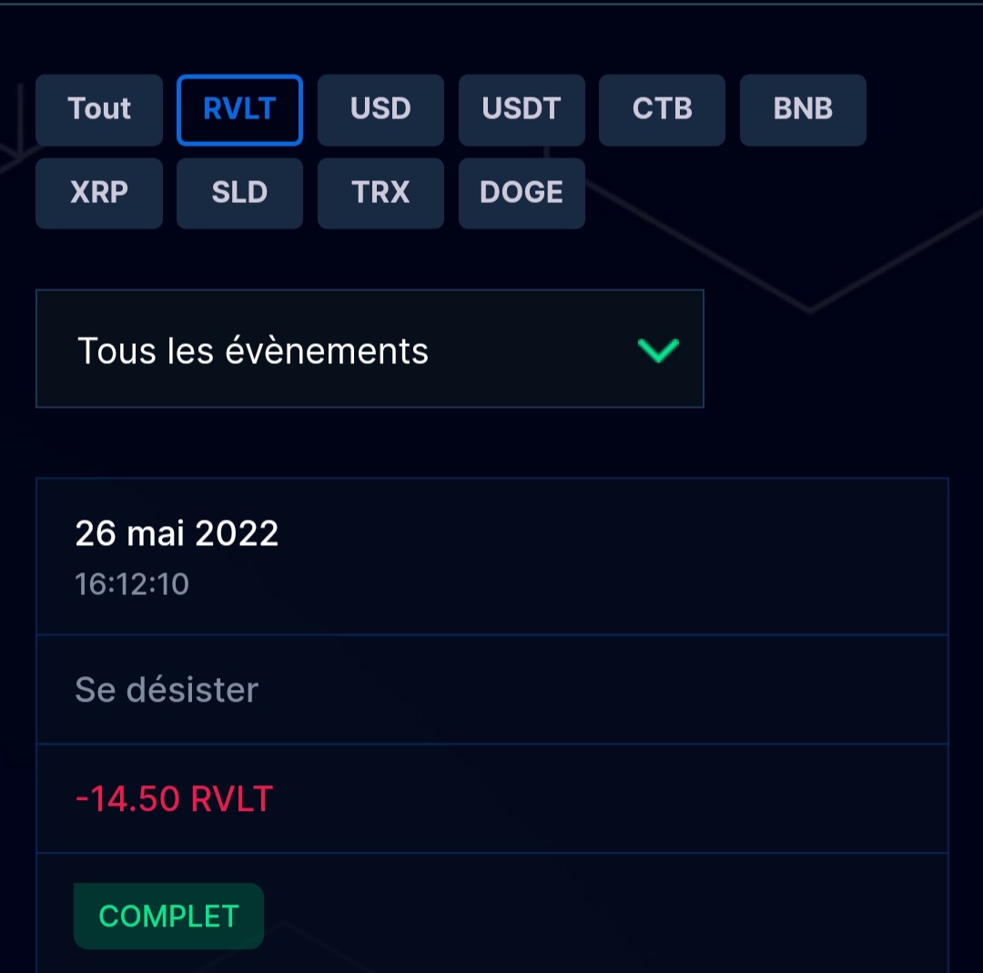 Preuve de paiement Revelates de ABCinvest