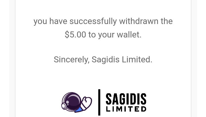 Preuve de paiement Sagidis limited de Astuces96