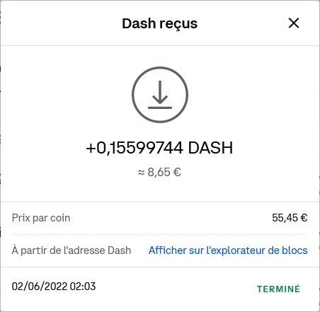 Preuve de paiement Fire faucet de caffrys