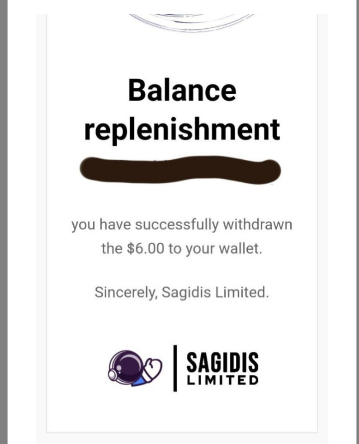 Preuve de paiement Sagidis limited de Maxibizz
