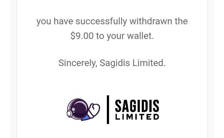 Preuve de paiement Sagidis limited de Astuces96