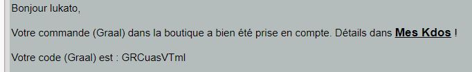 Preuve de paiement Ghostokdo de lukato