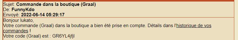 Preuve de paiement Funnykdo de lukato
