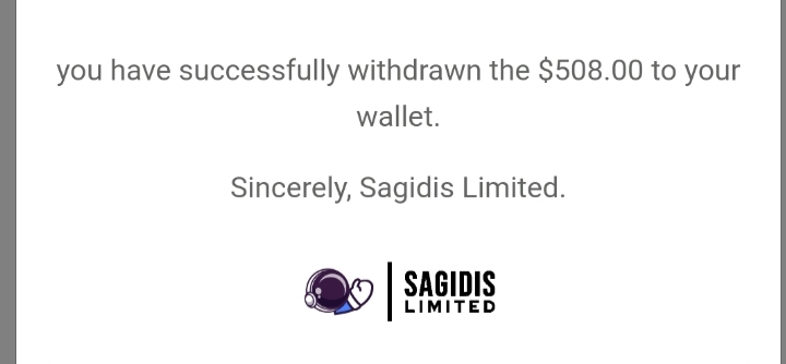 Preuve de paiement Sagidis limited de Maxibizz