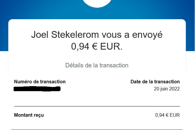 Preuve de paiement Clicks-hits de paysretz