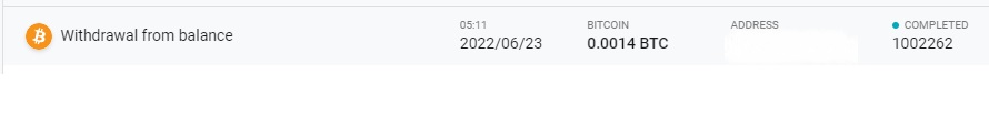 Preuve de paiement Trustaking de link0038