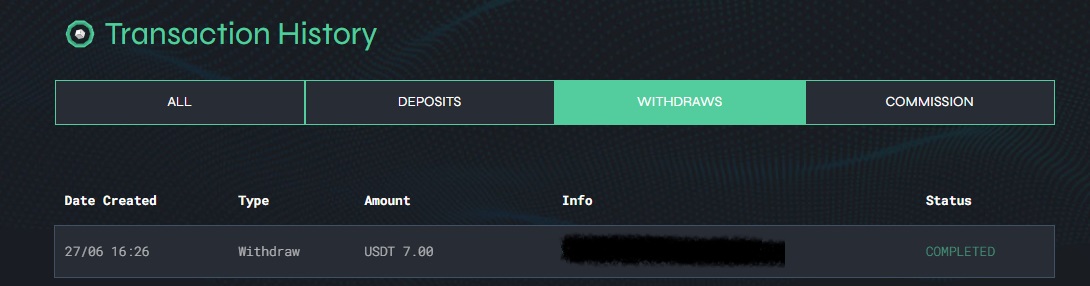 Preuve de paiement Dexigon de link0038