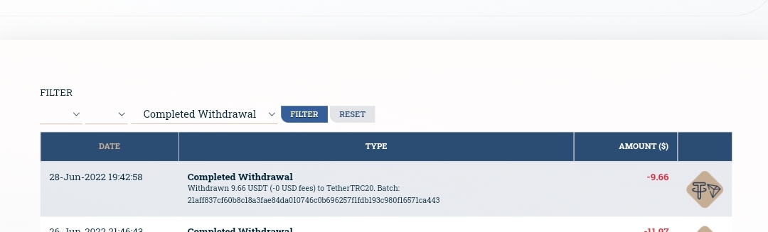 Preuve de paiement Cashswan de LBACHIR
