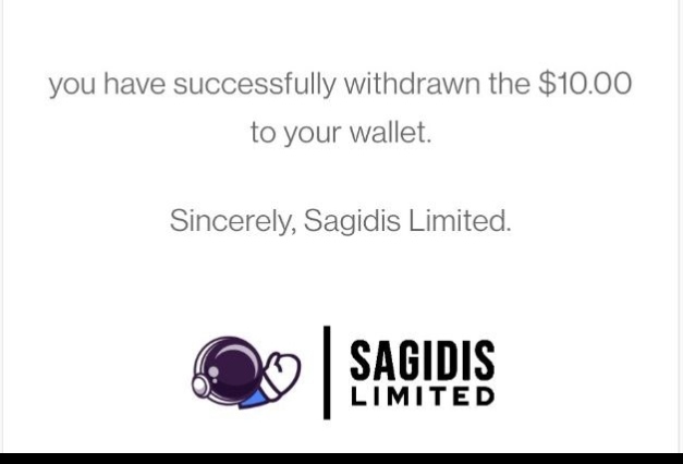 Preuve de paiement Sagidis limited de Maxibizz