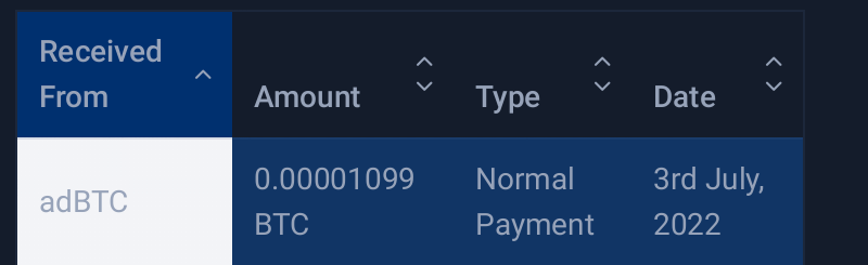 Preuve de paiement Adbtc de saasa7