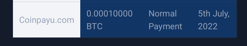 Preuve de paiement Coinpayu de saasa7