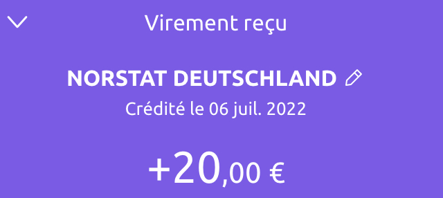 Preuve de paiement Norstat Panel ( ex opinion people) de surlalune