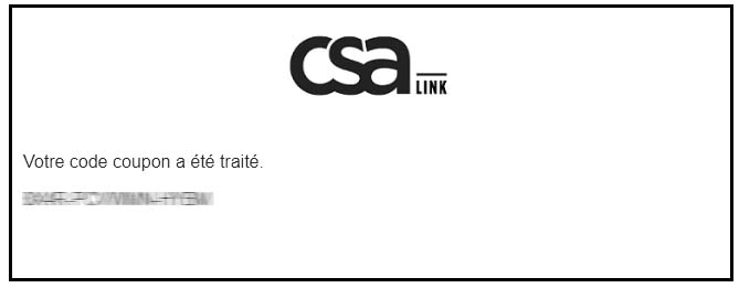 Preuve de paiement CSA Link de surlalune