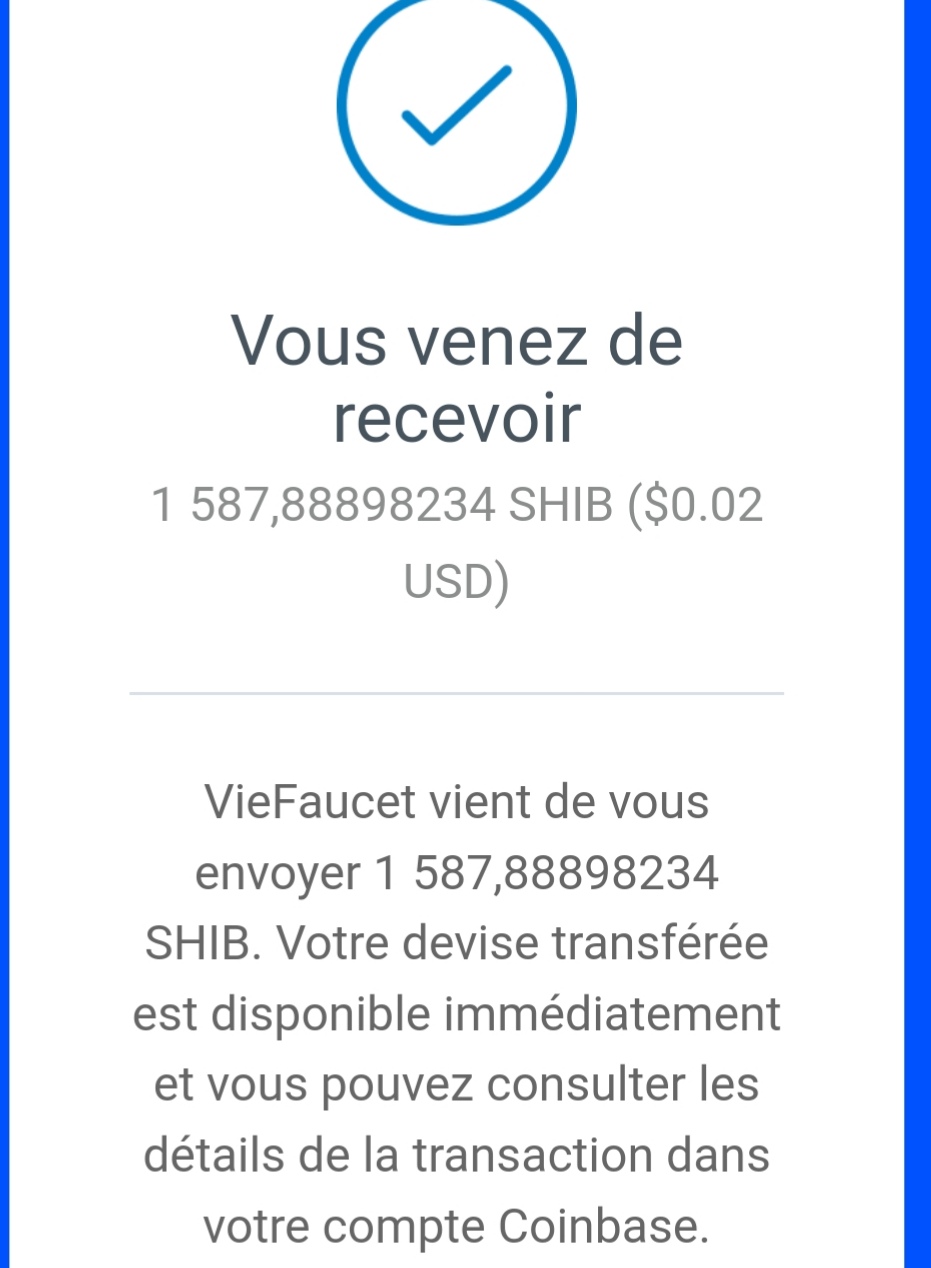 Preuve de paiement Vie faucet de anderson95