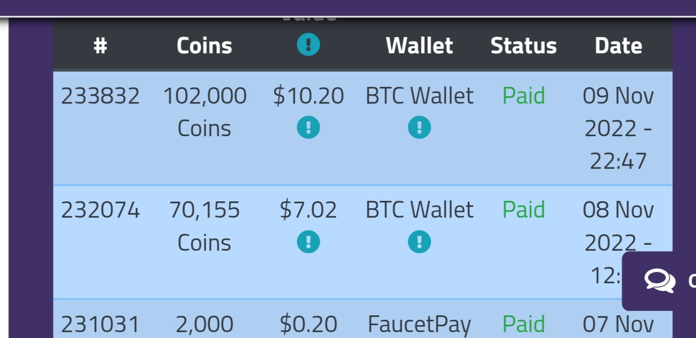 Preuve de paiement Earnbitmoon de Shativana