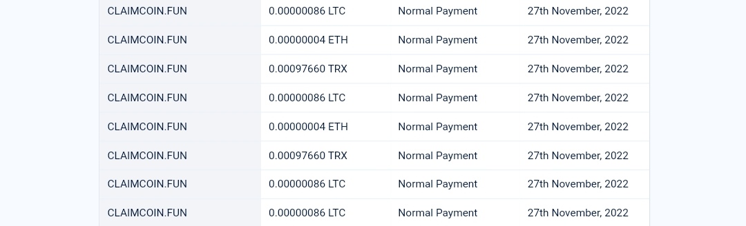 Preuve de paiement Claimcoin de anderson95