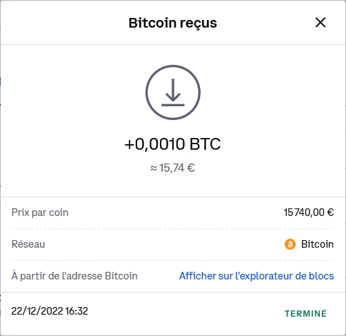 Preuve de paiement FreeBitco de caffrys