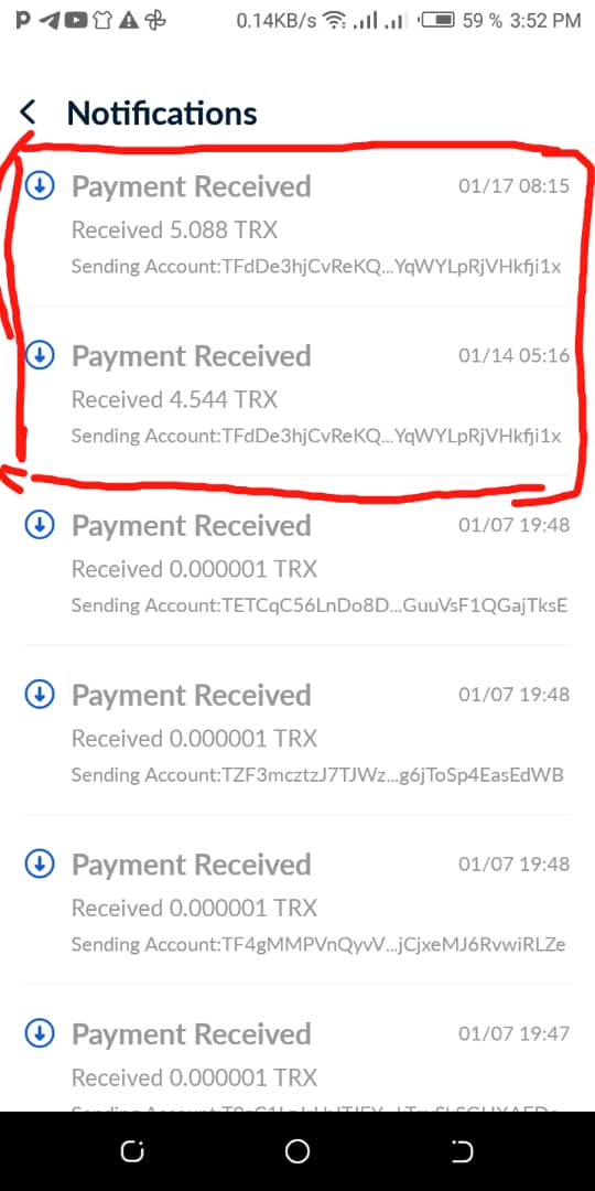 Preuve de paiement Cyclone world de Charlas