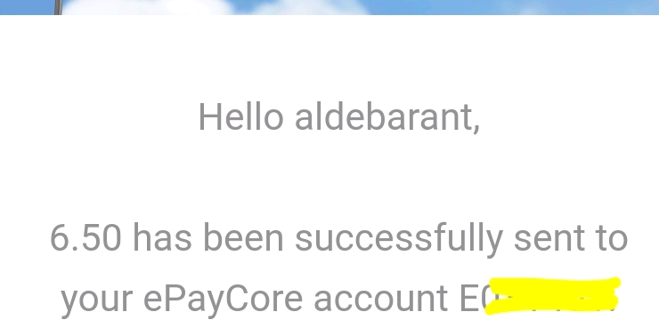 Preuve de paiement Market maker group de aldebarant