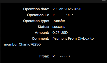 Preuve de paiement Divbux de Charlie76250