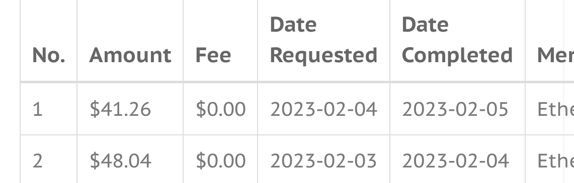 Preuve de paiement Moneylinerz de Elisa