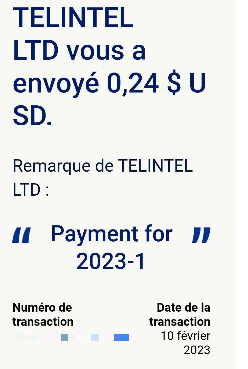 Preuve de paiement Control my sms de Up22