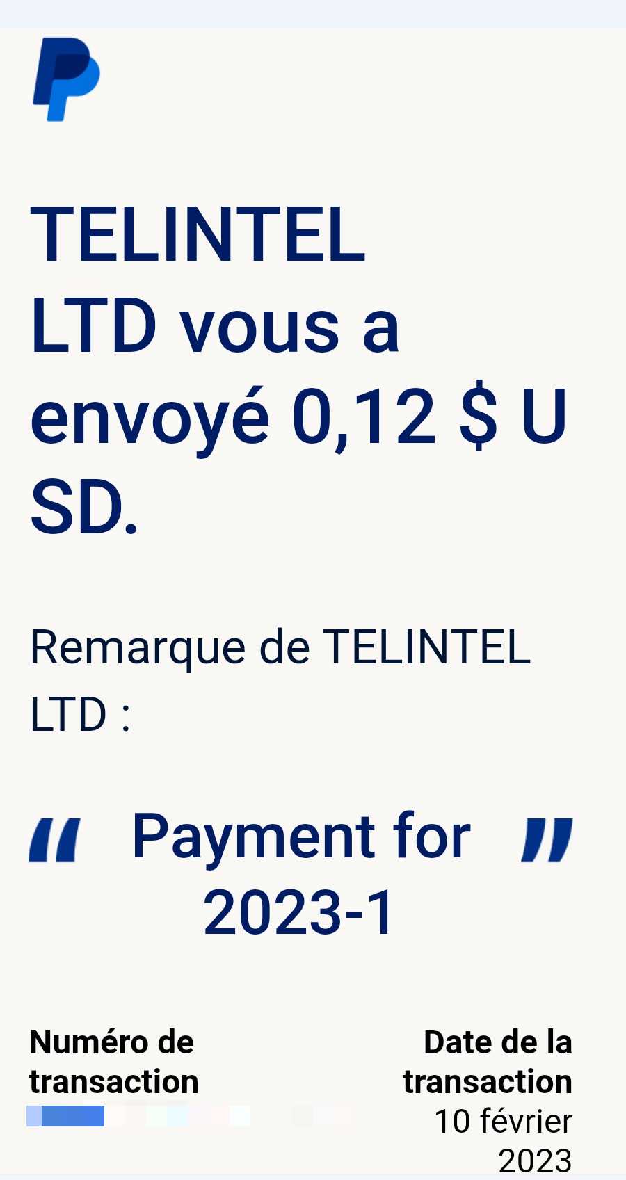 Preuve de paiement Control my sms de Up22