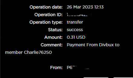 Preuve de paiement Divbux de Charlie76250