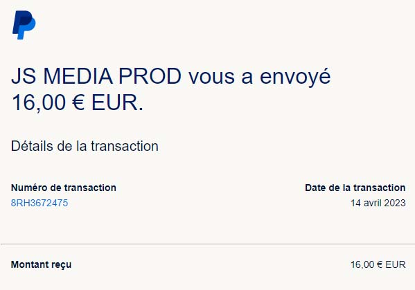 Preuve de paiement Loonea de surlalune