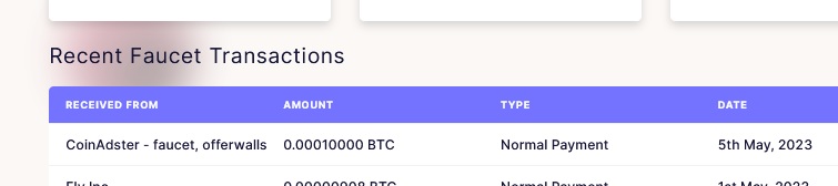 Preuve de paiement Coinadster de instrum