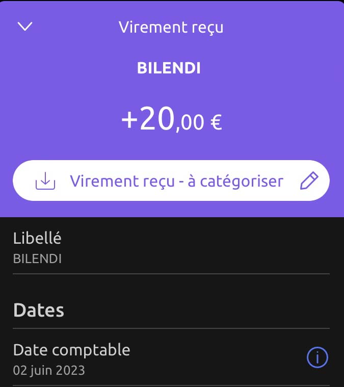 Preuve de paiement Mingle de surlalune