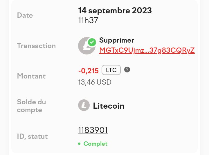 Preuve de paiement Ovax global de TBE1997