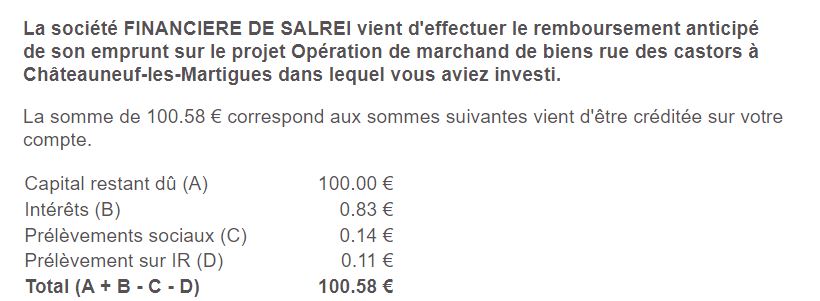 Preuve de paiement Les entreprêteurs de BONSPLANS