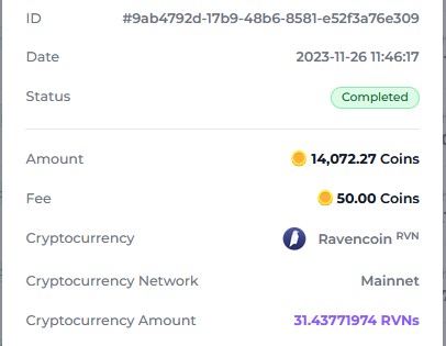 Preuve de paiement Faucetcrypto de Charlas