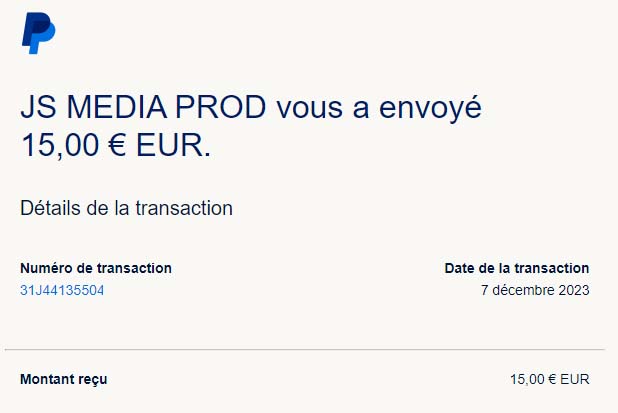 Preuve de paiement Loonea de surlalune