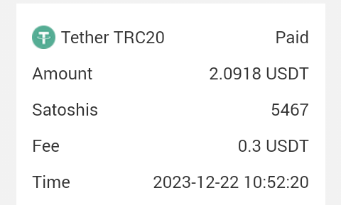 Preuve de paiement Coinpayu de saasa7