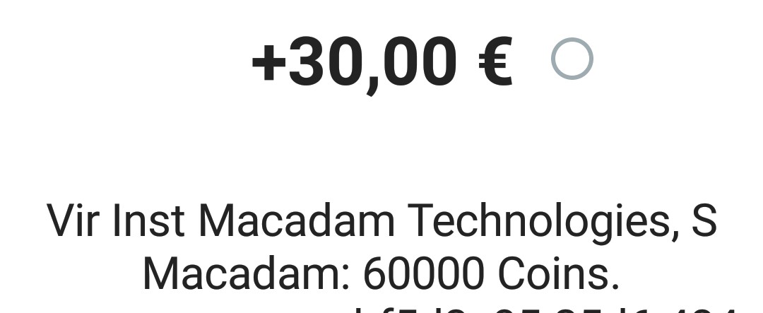 Preuve de paiement Macadam de Up22